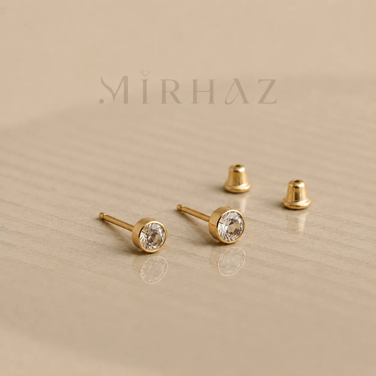 Classic Bezel Tops Earrings