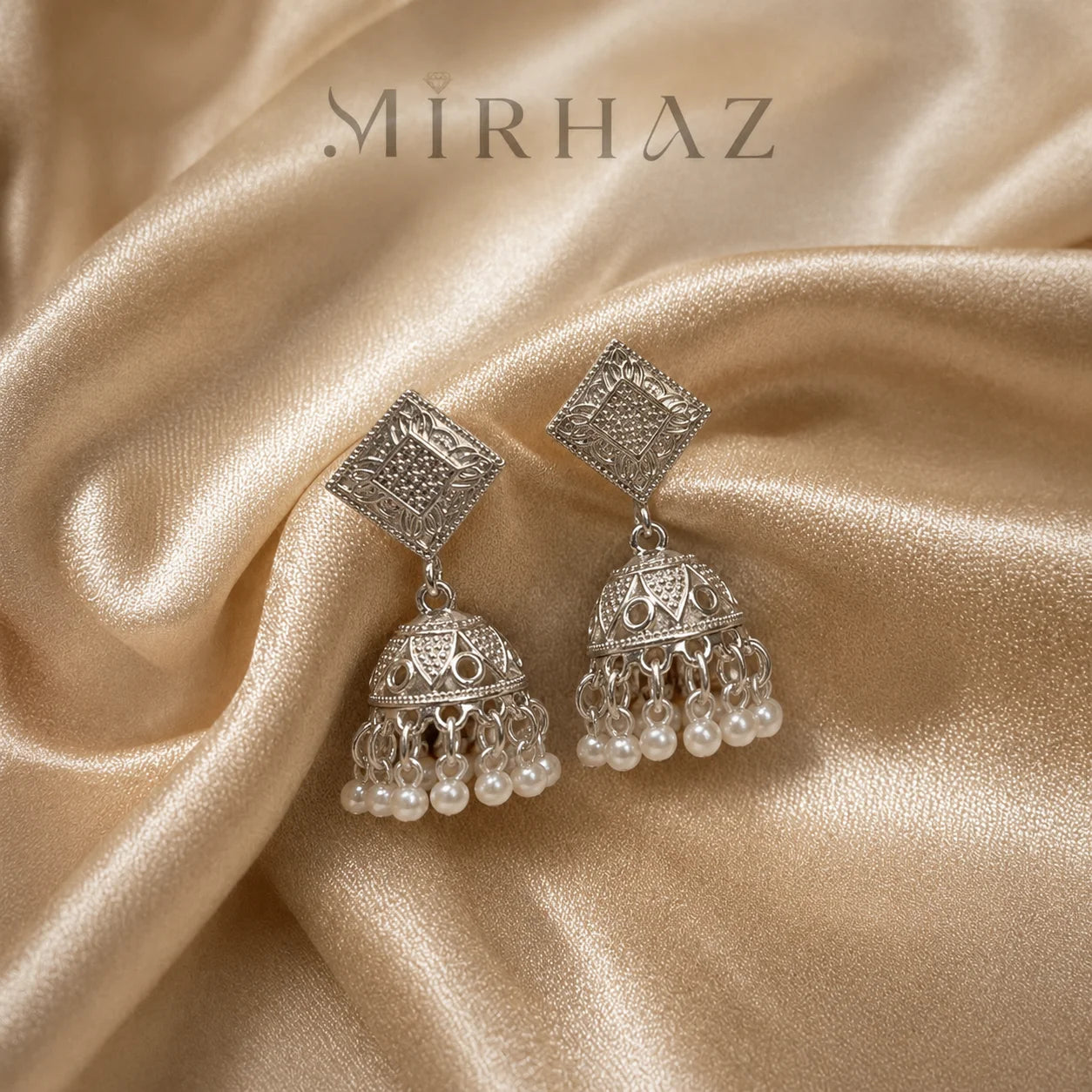 Oxidized Traditional Silver Jhumki