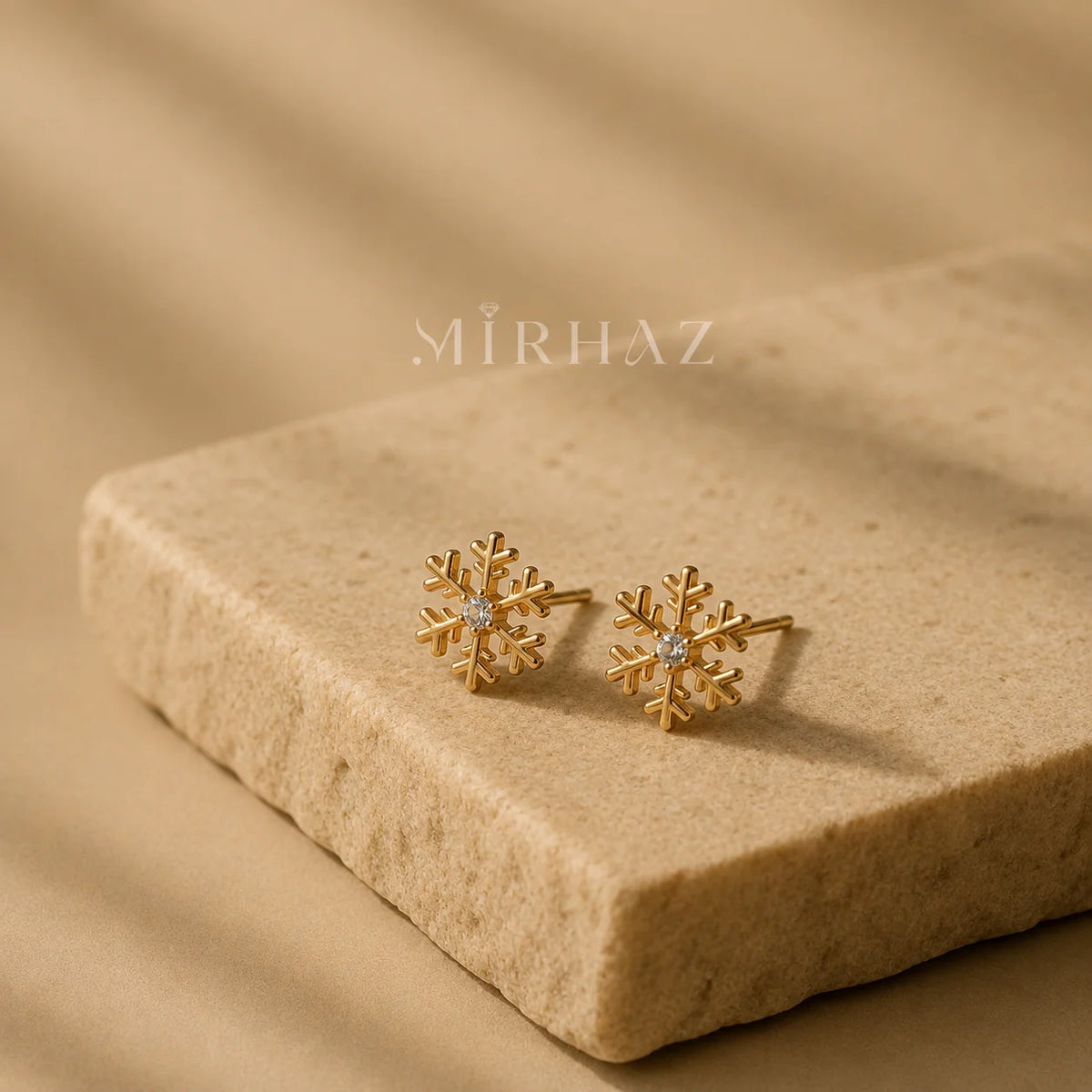 Snowflake Stud Earrings