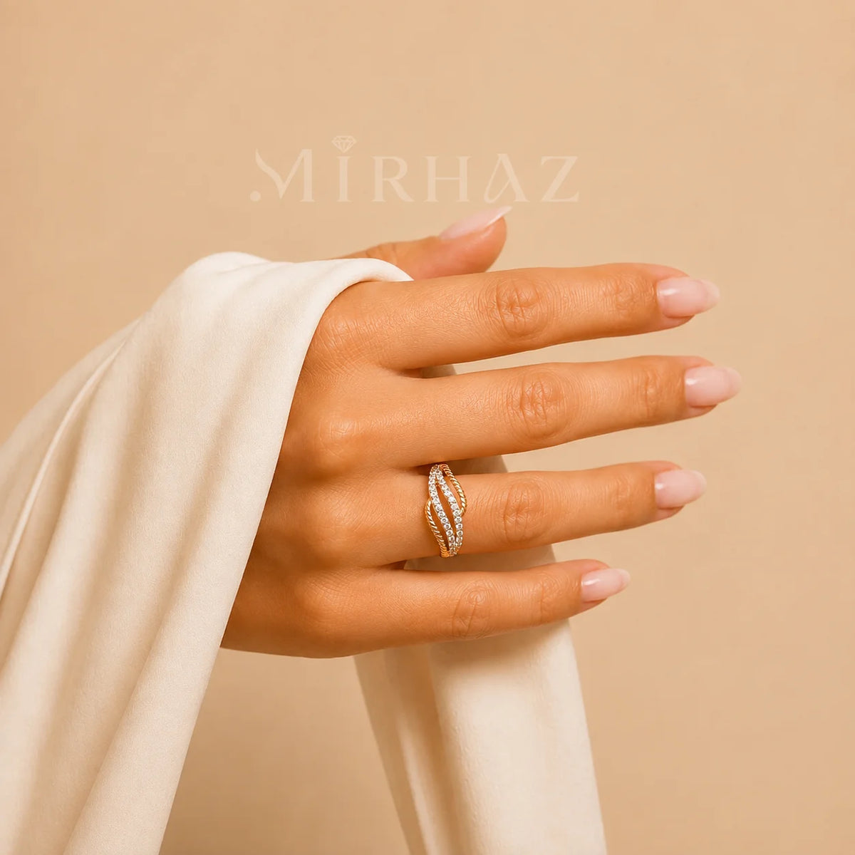 Cross Twisted Ring