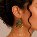 Traditional Floral Dome Jhumki Earrings