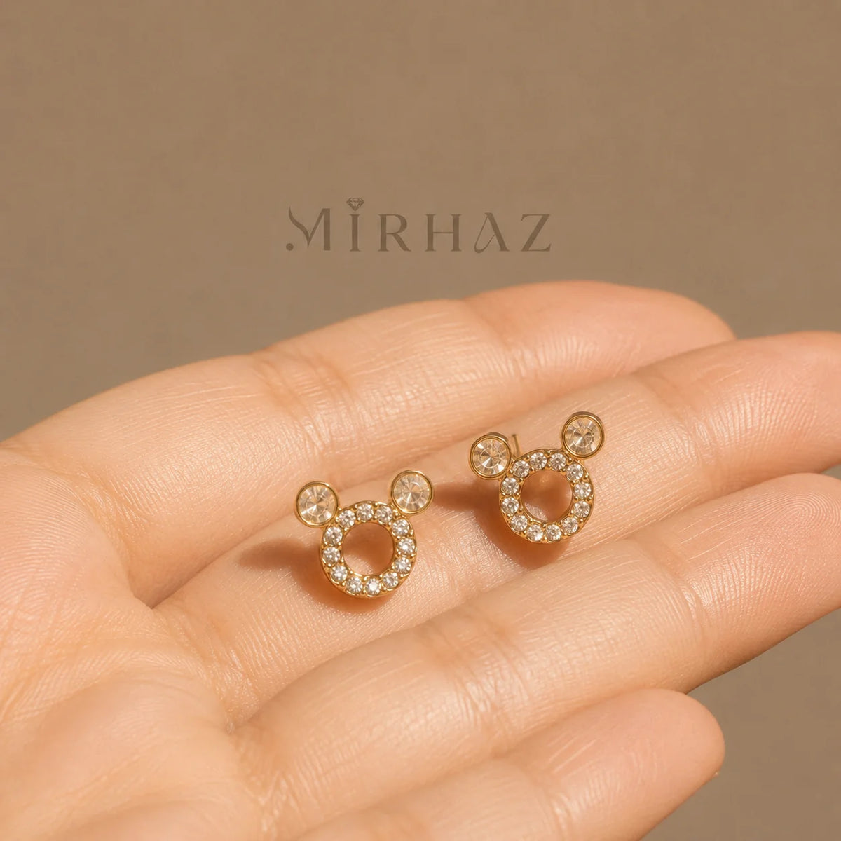 Mickey Mouse Pave Earring