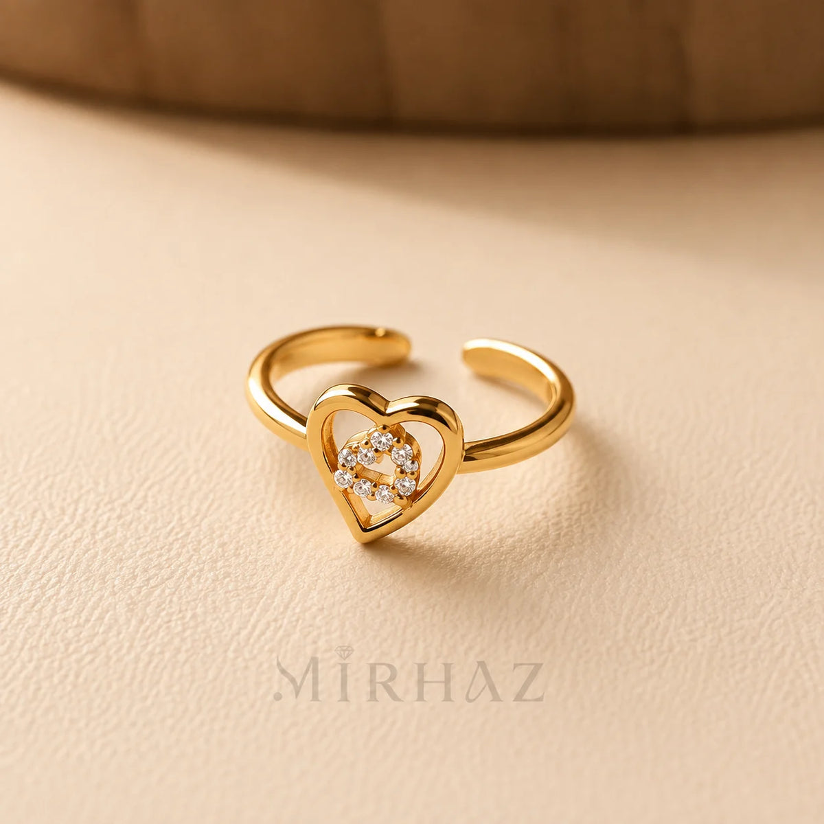 Radiant Heart Minimalist Ring