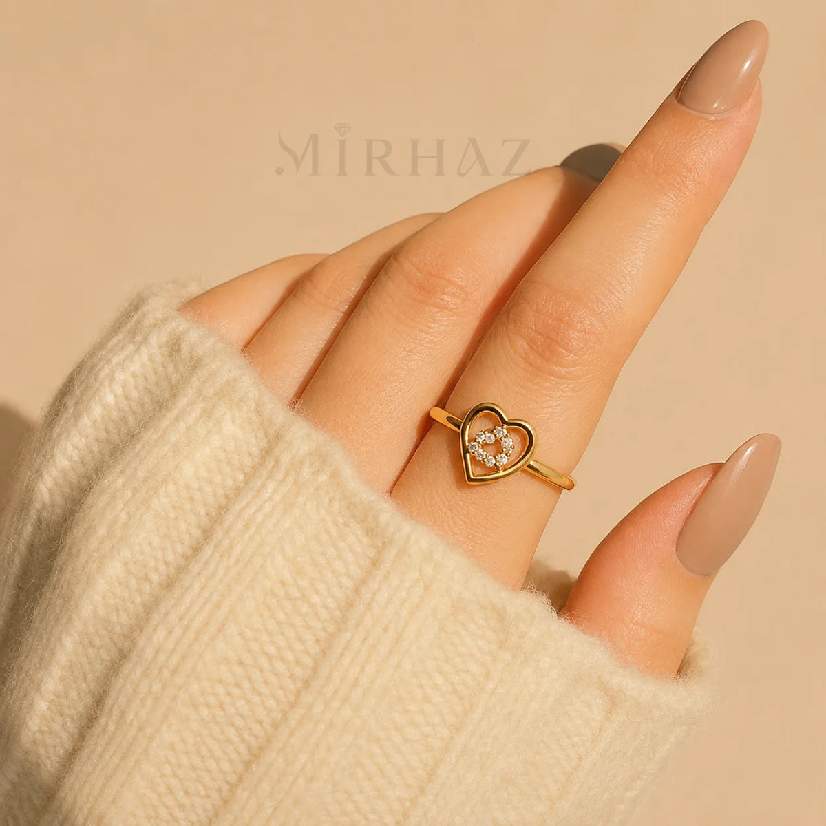 Radiant Heart Minimalist Ring