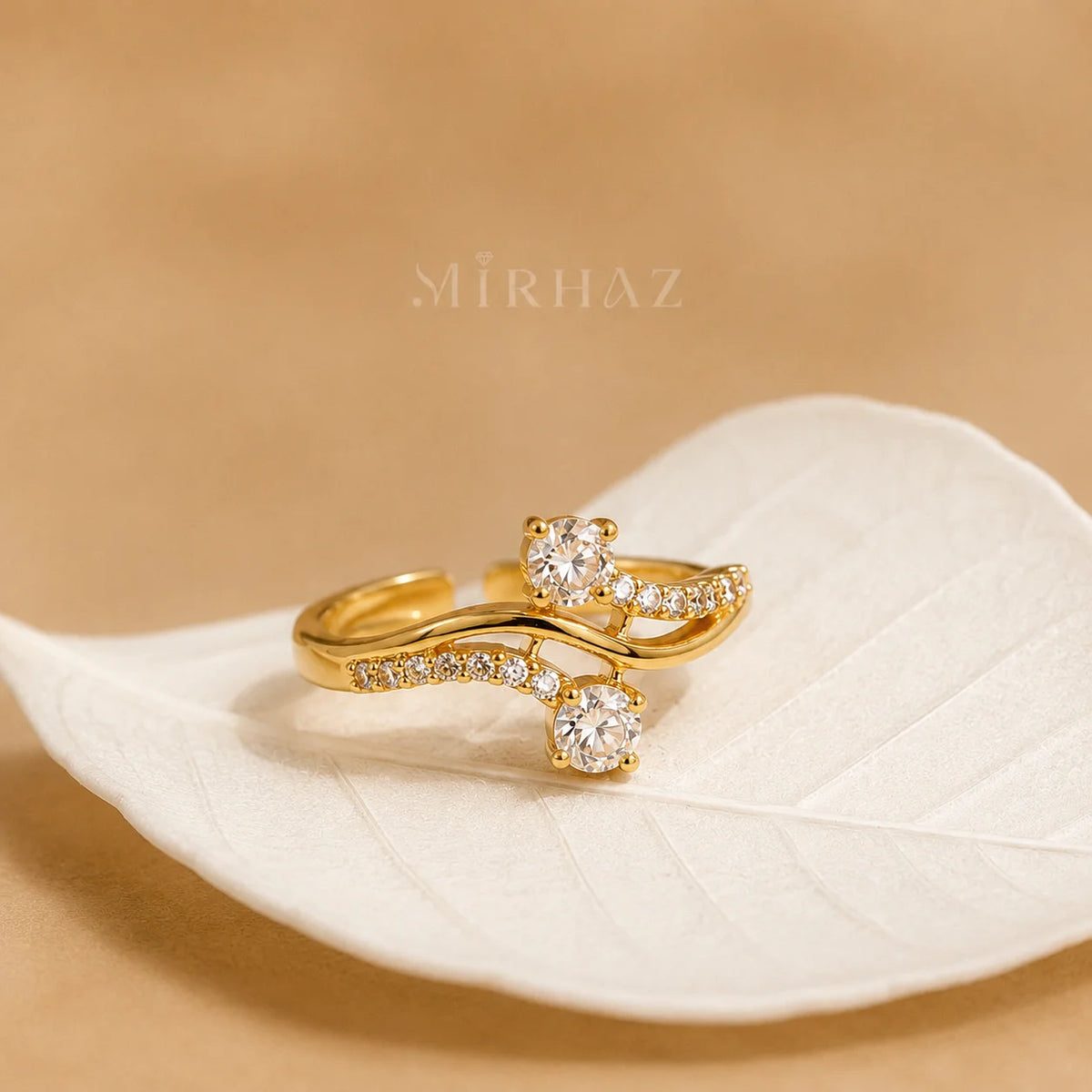 Toi et Moi Wave Ring