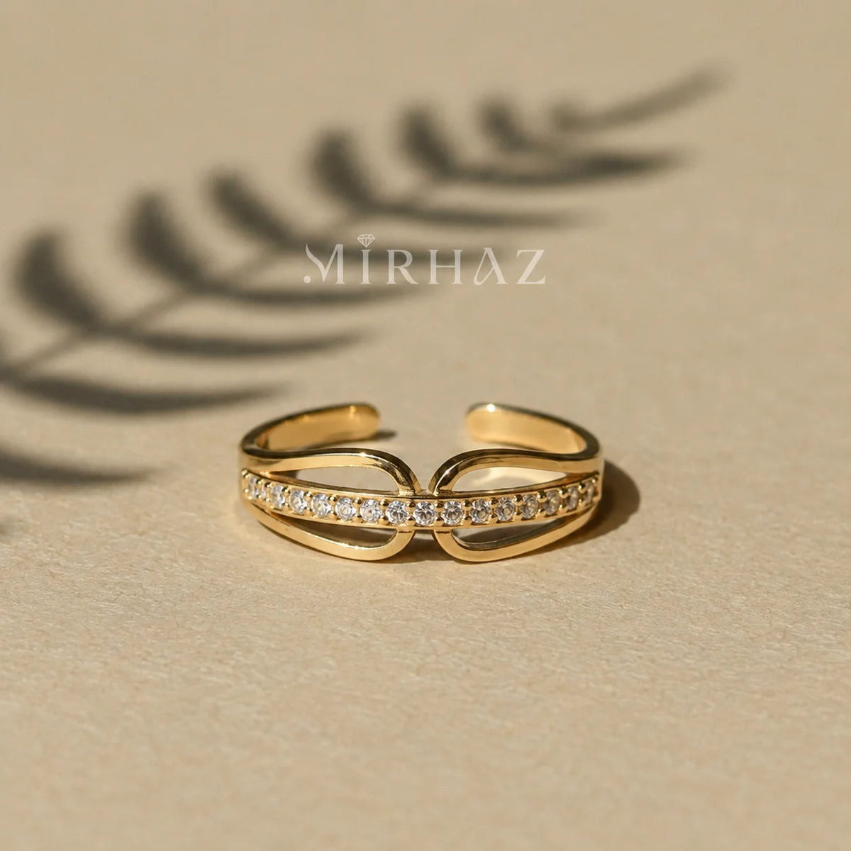 Triple Band Cutout Ring